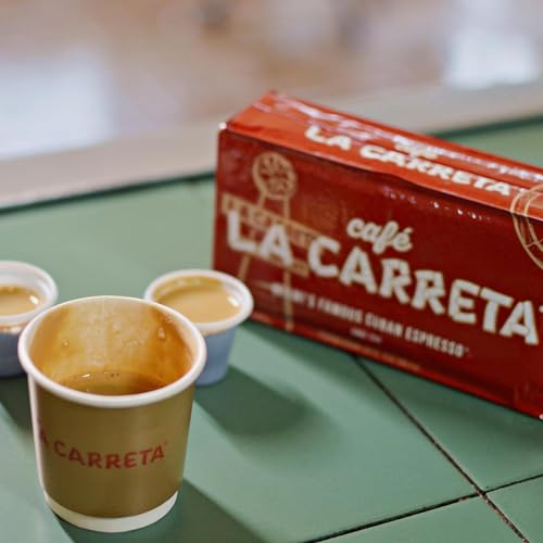 Cafe La Carreta Dark Roast Espresso Coffee 10 oz Miami Cuban style Espresso Ground Coffee
