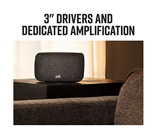 Polk Audio React Sound Bar, Dolby & DTS Virtual Surround Sound, Next Gen Alexa Voice Engine with Calling & Messaging Built-in, Expandable to 5.1 with Matching React Subwoofer & SR2 Surround Speakers