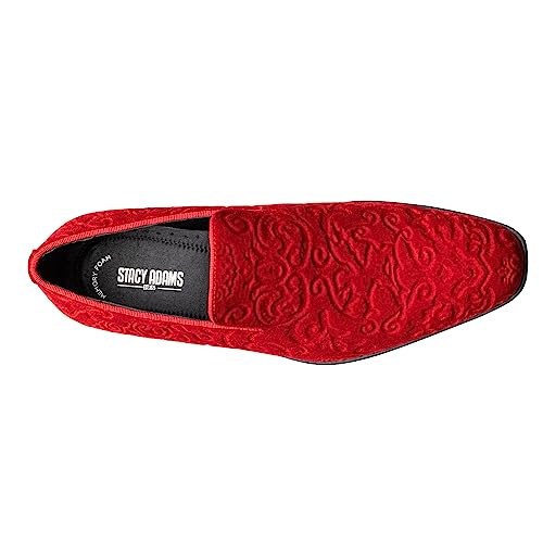Stacy Adams Men's Saunders Velour Slip On Loafer, Royal Blue, 13
