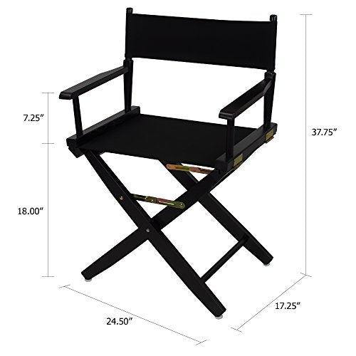 American Trails Extra-Wide Premium 18" Director's Chair Mission Oak Frame with Natural Canvas