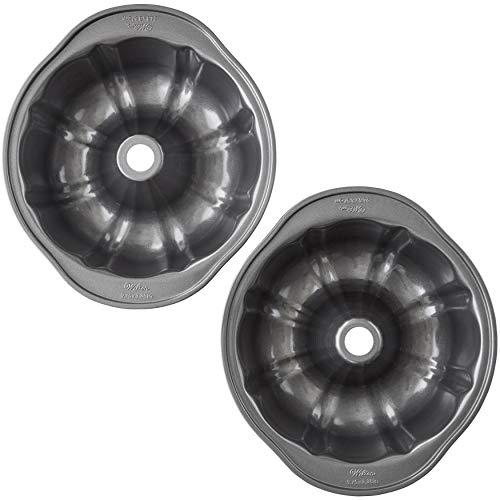 Wilton Perfect Results Premium Non-Stick 9-Inch Fluted Tube Cake Pan, Set of 2
