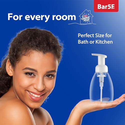 Bar5F Foaming Soap Dispenser Pump Bottle for Dr. Bronner's Castile Liquid Soap 8.5-Ounce Pack of 2