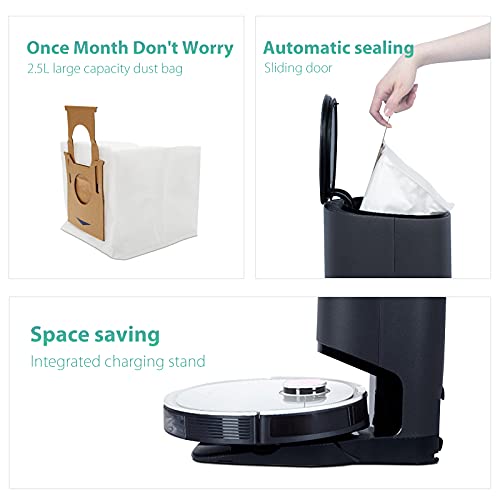 20 Pack Disposable T8 Dust Bag for ECOVACS Deebot T8 AIVI/T8 Max/ N8 Pro Plus / N8 Pro/T9 AIVI T9 PRO T9 MAX/DX93/DDX96/N10 Plus,T8 Bags for Ecovacs Deebot, for Yeedi K781+ Vacuum Cleaner Vacuum Bags