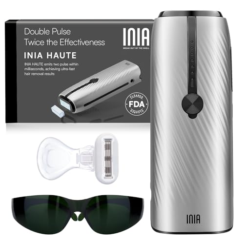 Laser Hair Removal for Women and Men, IPL Hair Removal Device with Sapphire Ice-Cooling, Double Effectiveness & 5 Flashes per Second for Long-Lasting and Nearly Painless Results