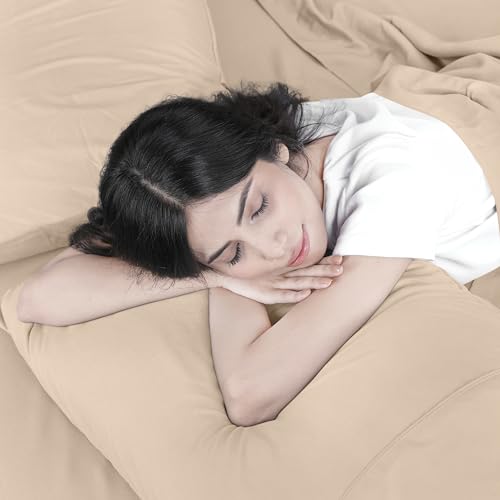 Utopia Bedding Queen Bed Sheets Set - 4 Piece Bedding - Brushed Microfiber - Shrinkage and Fade Resistant - Easy Care (Queen, Ivory)