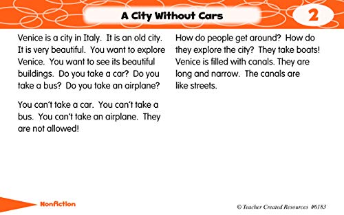 Teacher Created Resources 6183 1st Gd Reading & Comp Cards 2.25 H x 5.25 L x 8.625 W, Medium