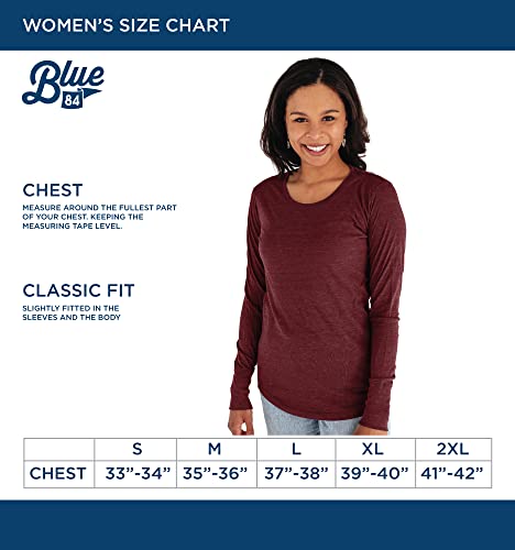 Blue 84 Women's Washington State Cougars Long Sleeve T Shirt Tri-Blend Mascot, Washington State Cougars Black, Large