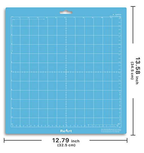 ReArt Cutting Mat Suit for Silhouette Cameo 3 Packs 12” x 12” - Light Grip Adhesive Cutting Mat Replacement Set Mats Vinyl Craft
