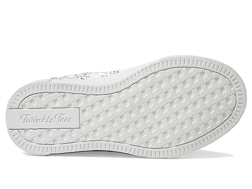 Skechers Kids Girls Twinkle Sparks-Flying Heart Sneaker, Lavender/Multi, 3 Little Kid