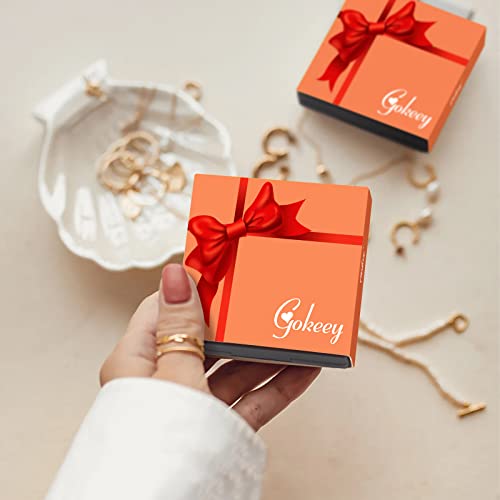 Gokeey Small Cartilage Hoop Earrings Set for Women,Cute Huggie helix hoop earring for Women,Hypoallergenic Silver Titanium Earring Sets for Multiple Piercing Jewelry Gift (THK 1.6MM)
