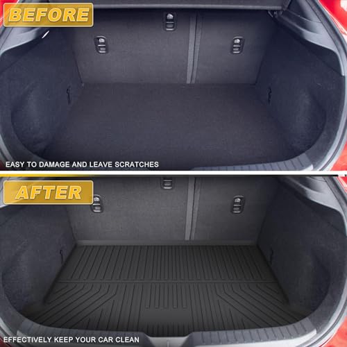 Cargo Liner Compatible with Toyota RAV4 2024 2023 2022 2021 2020 2019 Accessories Trunk Mat Rear Trunk Tray All Weather Cargo Liner 3D Custom Fit Waterproof Protector (Include Hybrid)
