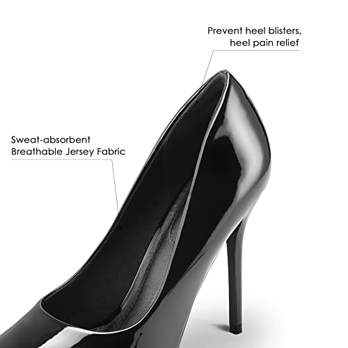 mysoft Women's High Heels Pumps Closed Pointed Toe Stiletto 4IN Heels Dress Wedding Shoes