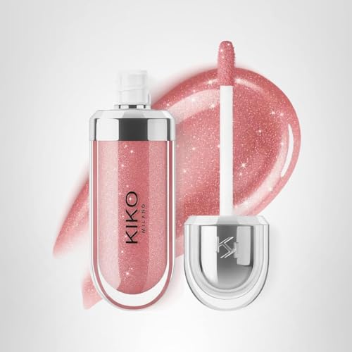 KIKO Milano 3D Hydra Lip Gloss – High Shine, Hydrating, Plumping, Non-Sticky, Moisturizing Lip Makeup – 32 Pearly Natural Rose – 6.5ml