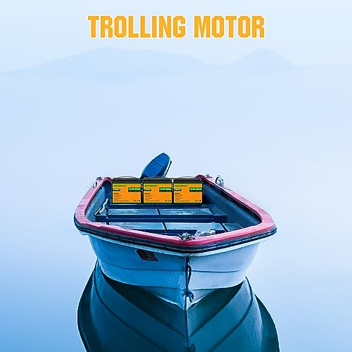 ECO-WORTHY 12V 50Ah 3 Pack LiFePO4 Lithium Battery (Pack in Series to 36V 50Ah), Built-in BMS, 3000+ Deep Cycle, Replacement of Lead-Acid Battery, Easy Installation, for Golf Cart, Trolling Motor