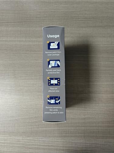 Sumifun 4% Lidocaine Patches Plus 1% Menthol - 15 Counts Maximum Strength OTC Pain Relief Patches for Back Ache Stiff Neck Joint Pain Muscle Soreness Topical Analgesic