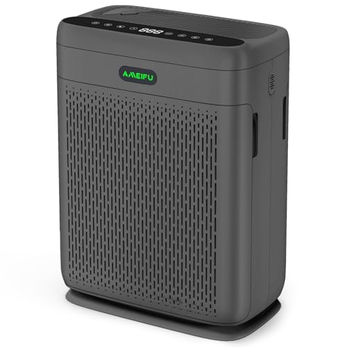 Air purifiers for Home Bedroom Large Room up to 1740 ft² HEPA Air Purifier with Double-Sided Filters Aromatherapy Function(Black)