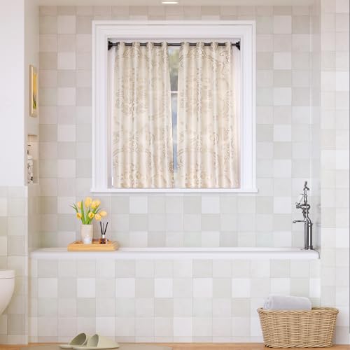 ENJOYBASICS 2 Pack Adjustable Spring Tension Curtain Rod 32 to 66 Inches, Stainless Steel Matte Black Shower Rod No Drilling, 7/8" Tension Rod for Window, Bathroom, Closet, Room Divider