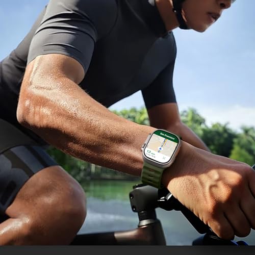 Wepro Sport Bands Compatible with Apple Watch Ultra 2/Ultra Band, Compatible with Apple Watch Bands for Men 49mm 46mm 45mm 44mm 42mm, Silicone Rugged Strap for iWatch Series 10 9 8 7 6 5 4 SE 3 2 1