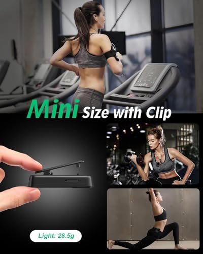 YOTON MP3 Player with Bluetooth 5.2, 32GB Mini HiFi-Music Player with Sports Clip, Portable MP3 Player for Kids with Independent Volume Botton, FM Radio, Earphones Included