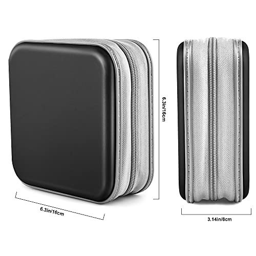 Bivisen CD Case, DVDs Wallet Holder, CD/DVD Case Wallet 40 Discs Heavy Duty Bag Binder Storage Booklet Album (Black)