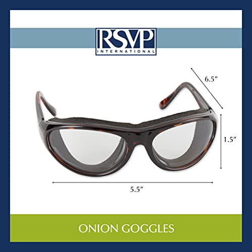 RSVP International Endurance Onion Goggles, Black (TEAR-BK)
