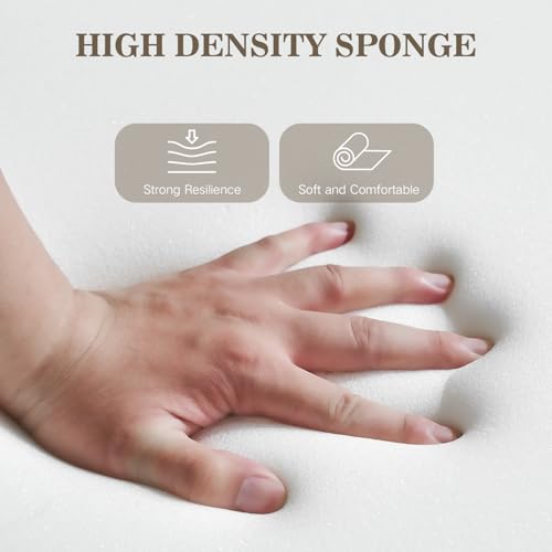 Deepshark Bed Gap Filler for Queen Mattress, High-Density 45D Sponge, Removable and Washable Cover, Mattress Extender Filler for Headboard Gap, Bed Space Crack, Wall(60"Ć6"Ć6", Queen)