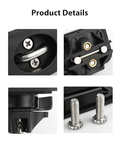 DEERMOTO 4pcs Retractable Truck Bed Tie Down Anchors Compatible with 1998-2014 Ford F150, 1998-2016 Ford Super Duty, 1999-2013 Chevrolet Silverado & GMC Sierra, 1995-2008 Dodge RAM