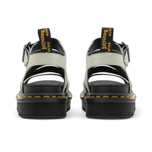 Dr. Martens Womens Blaire Fisherman Sandal, Peach Beige Pisa Leather, 9 US