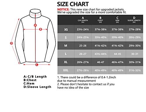 Little Donkey Andy Women's Insulated Hiking Jacket, Thermal Running Hybrid Jacket, Lightweight Breathable and Warm, Black Size XS