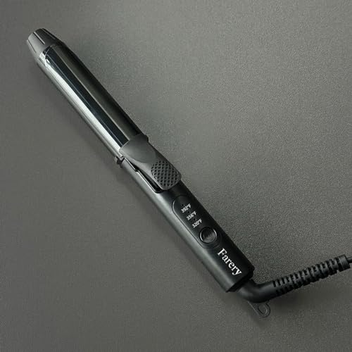 FARERY Travel Curling Iron, 1 Inch Mini Curling Iron Travel Size with 3 Adjustable Temp, Ceramic Mini Hair Curler with Keratin&Argan Oil Infuse, Dual Voltage, Includes Storage Bag