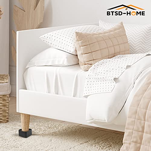 BTSD-home Bed Risers 1.5 or 3 inch Adjustable Furniture Heavy Duty for Couch Desk Sofa Table 4pack