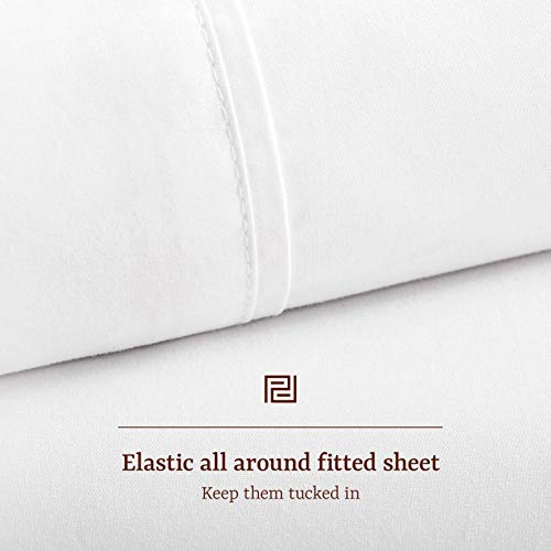 Peru Pima - 600 Thread Count Sateen - 100% Peruvian Pima Cotton - Twin Bed Sheet Set, Ivory