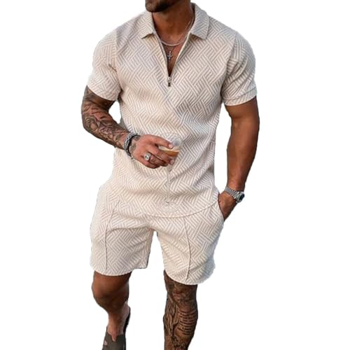 Size M Black Blue Mixed Mens Short Sets 2 Piece Outfits Polo Shirt Fashion Summer Tracksuits Casual Set Short Sleeve and Shorts Set for Men