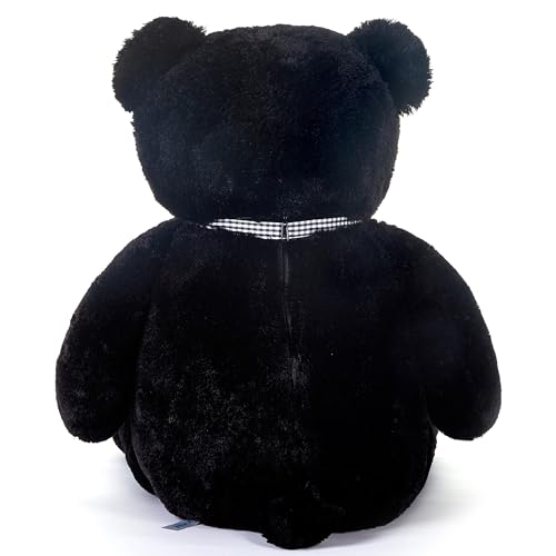 IKASA Giant Teddy Bear Stuffed Animal Plush Toy,47" Large Cute Jumbo Soft Toys,Huge Big Fluffy Fat Plushie,Gifts for Kid Girl (Black, 47 inches)