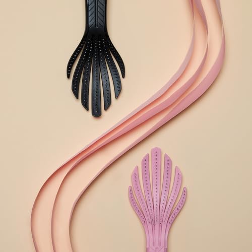Wet Brush Go Green Curl Detangler Hair Brush- Pale Pink -Ultra-Soft IntelliFlex Detangling Bristles Glide Through Tangles with Ease - Great For Curly Hair-No Split Ends & Pain-Free for Wet or Dry Hair