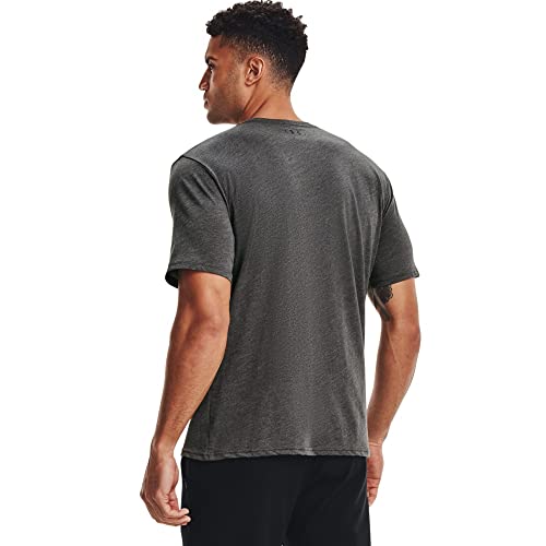 Under Armour Men's Sportstyle Left Chest Short-Sleeve T-Shirt , Charcoal Medium Heat (019)/Black , Large