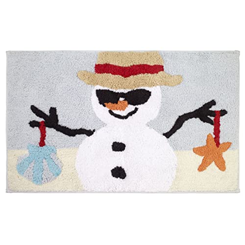 Avanti Linens - Bath Mat, Cotton Rug with Non-Skid Backing, Christmas Inspired Bathroom Accessories (Holiday Collection, Santa)