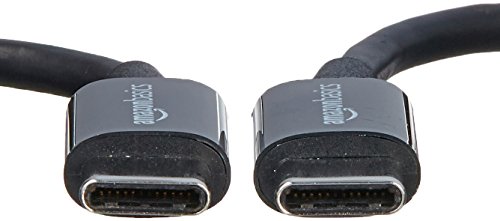 Amazon Basics USB-C to USB-C 2.0 Fast Charger Cable, 480Mbps Speed, USB-IF Certified, for Apple iPhone 16/15, iPad, Samsung Galaxy, Tablets, Laptops, 6 Foot, Black