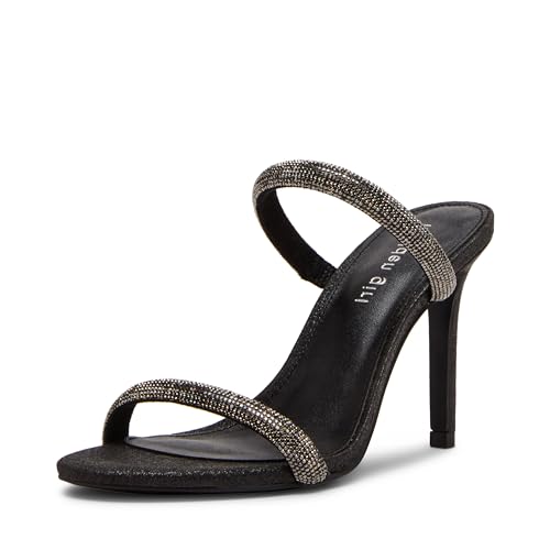 Madden Girl Women's Beauty-R Heeled Sandal, Black Multi, 6