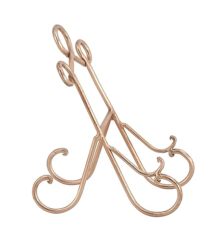 Deco 79 Metal Scroll Easel, 7" x 10" x 19", Gold