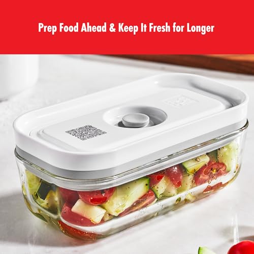 ZWILLING Fresh & Save 4-pc Small Glass Vacuum Sealer Food Storage Containers with Airtight Lids