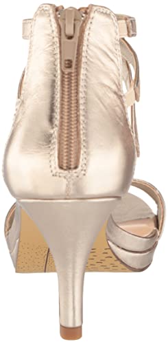 Bella Vita Women's Everly Heeled Sandal, Black Glitter, 9.5 Narrow