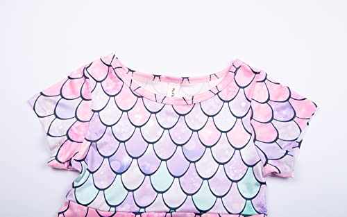 Mud Kingdom Happy Easter Toddler Girls Outfits All Over Print Cute Bunny White 4T