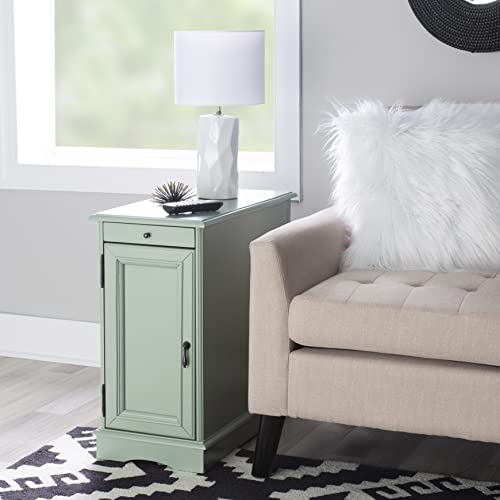 Powell Furniture Barron Accent Table, Aqua, Small