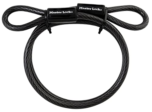 Master Lock Cable, Steel Cable with Looped Ends, 4 ft. Long, 85DPF