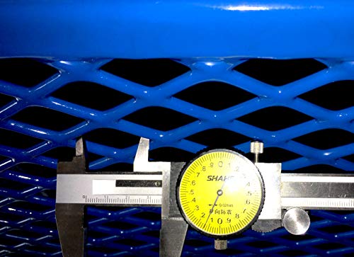 LifeYard 8' Rectangular Metal Picnic Table, 96" L x 62" W, Expanded Metal, (Blue)