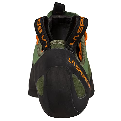 La Sportiva Men's Tarantulace Rock Climbing Shoes, Olive/Tiger, 7.5