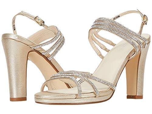 Touch Ups Women's Elizabeth Platform, Silver, 10.5