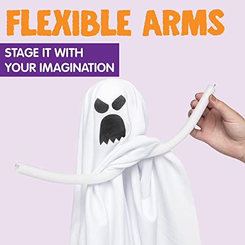 JOYIN 7 Pcs Halloween Ghost Decorations Outdoor, 19.6” Hanging White Ghost Decor, Spooky Flying Ghost for Halloween Tree Front Yard Patio Lawn Garden Party Décor and Holiday Decorations