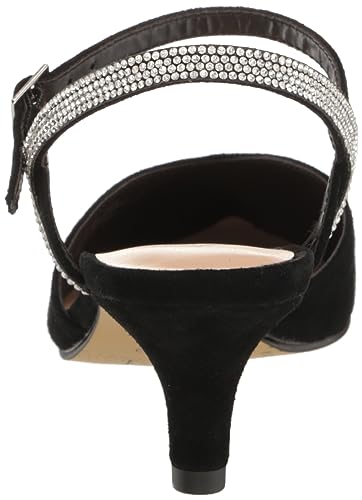 Bella Vita Women's Katriana Pump, Black Suede Leather, 7 Wide